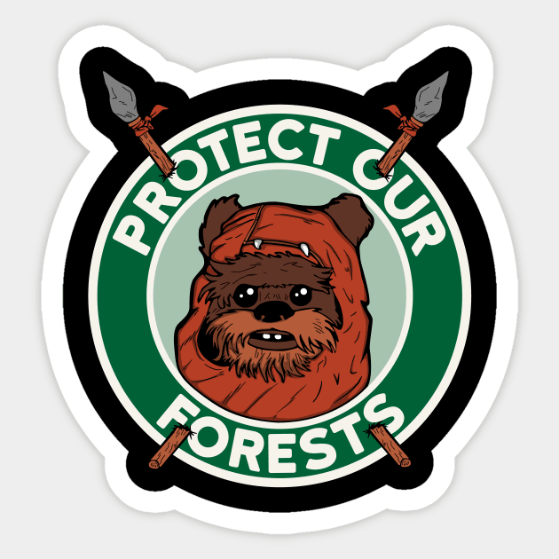 Protect our forest Sticker by Melonseta